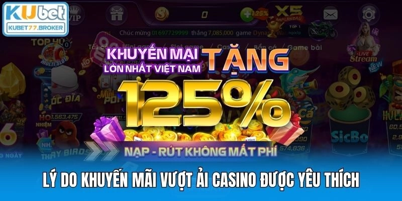 Lý do khuyến mãi vượt ải casino được yêu thích